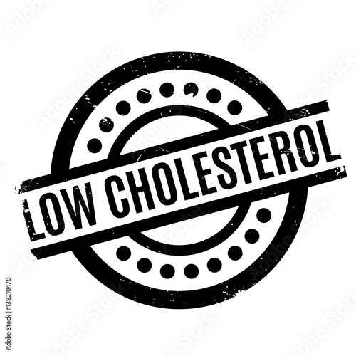 Low Cholesterol rubber stamp