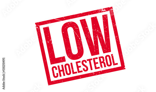 Low Cholesterol rubber stamp