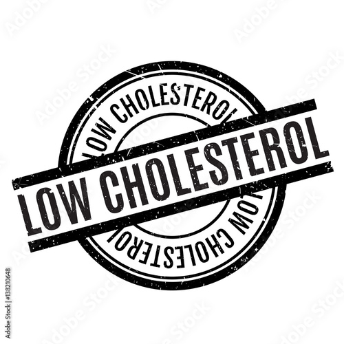 Low Cholesterol rubber stamp