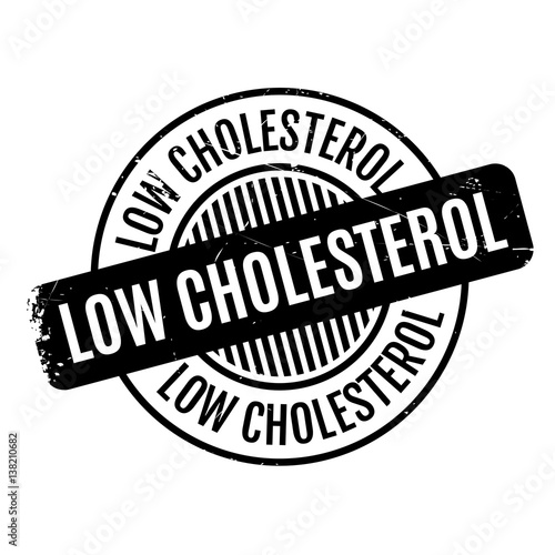 Low Cholesterol rubber stamp