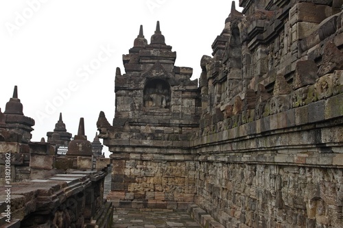 Relief of Borobudur temple in Yogyakarta, Java, Indonesia/