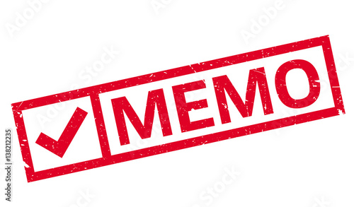 Memo rubber stamp