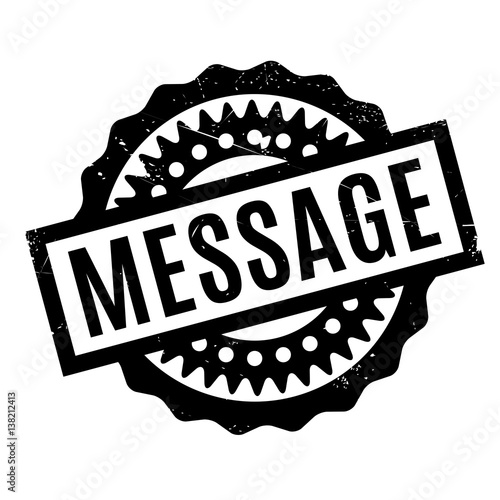 Message rubber stamp