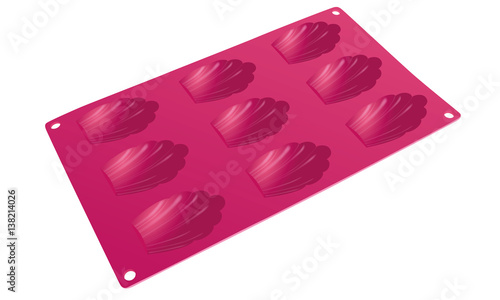Moule à madeleines en silicone