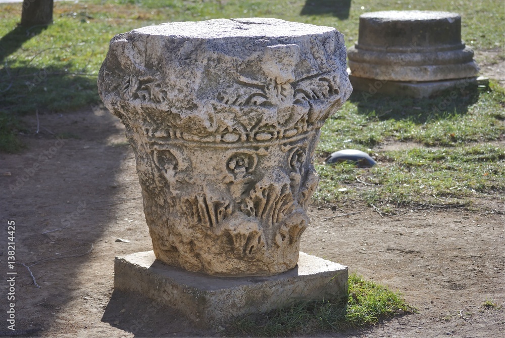 Historical artefact of Roman forum in Green square. Zadar, Croatia. Historical artefact of Roman forum in Green square. Zadar, Croatia.