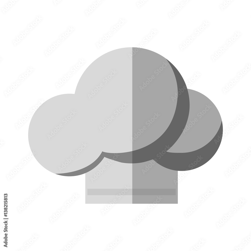 chef hat icon over white background. vector illustration Stock Vector ...