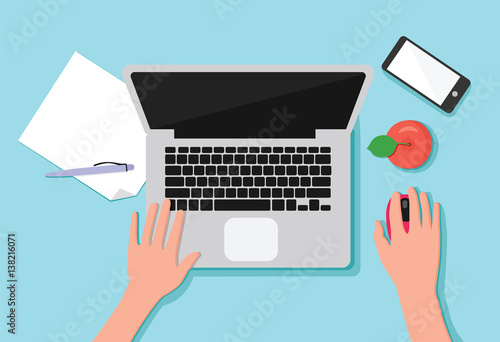 Businessman with laptop