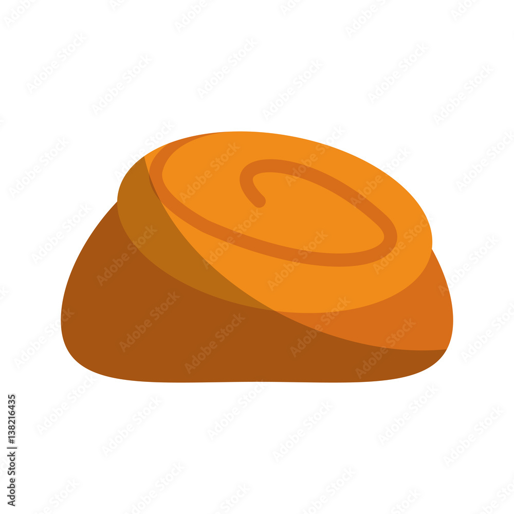 bread icon over white background. bakery products concept. colorful design. vector illustration bread icon over white background. bakery products concept. colorful design. vector illustration