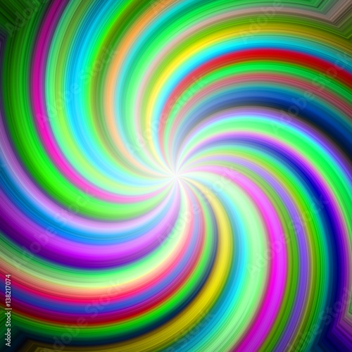 Rainbow carnival swirl beams graphic watercolor like bright image