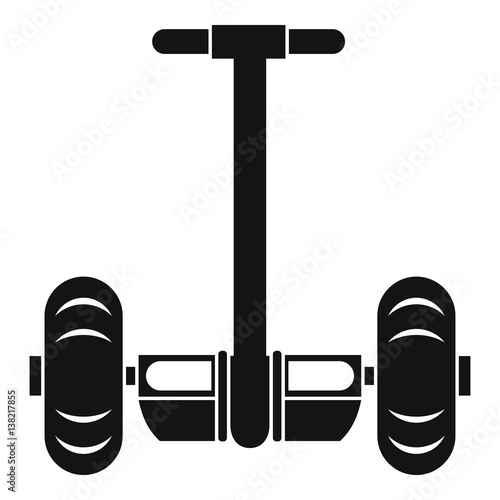 Two wheeled battery powered vehicle icon