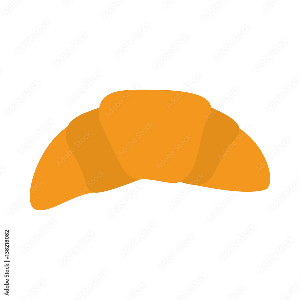 croissant icon over white background. bakery products concept. colorful design. vector illustration croissant icon over white background. bakery products concept. colorful design. vector illustration