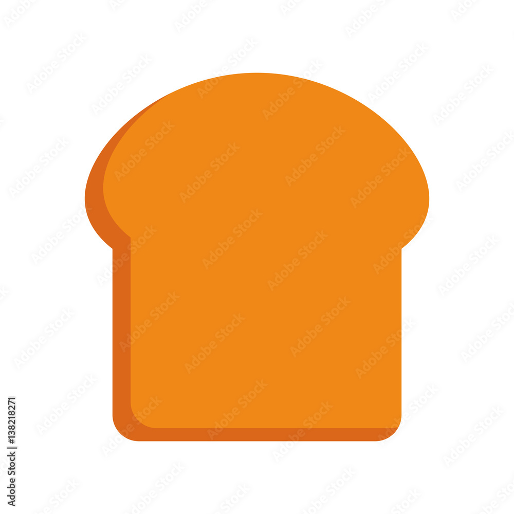 loaf icon over white background. bakery products concept. colorful design. vector illustration loaf icon over white background. bakery products concept. colorful design. vector illustration