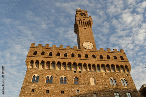 Firenze in piazza della signoria, palazzo vecchio photo