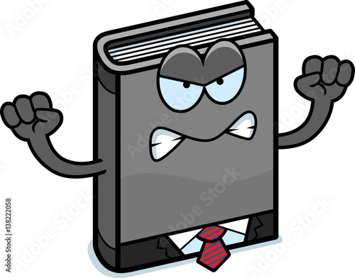 Angry Cartoon Business Book