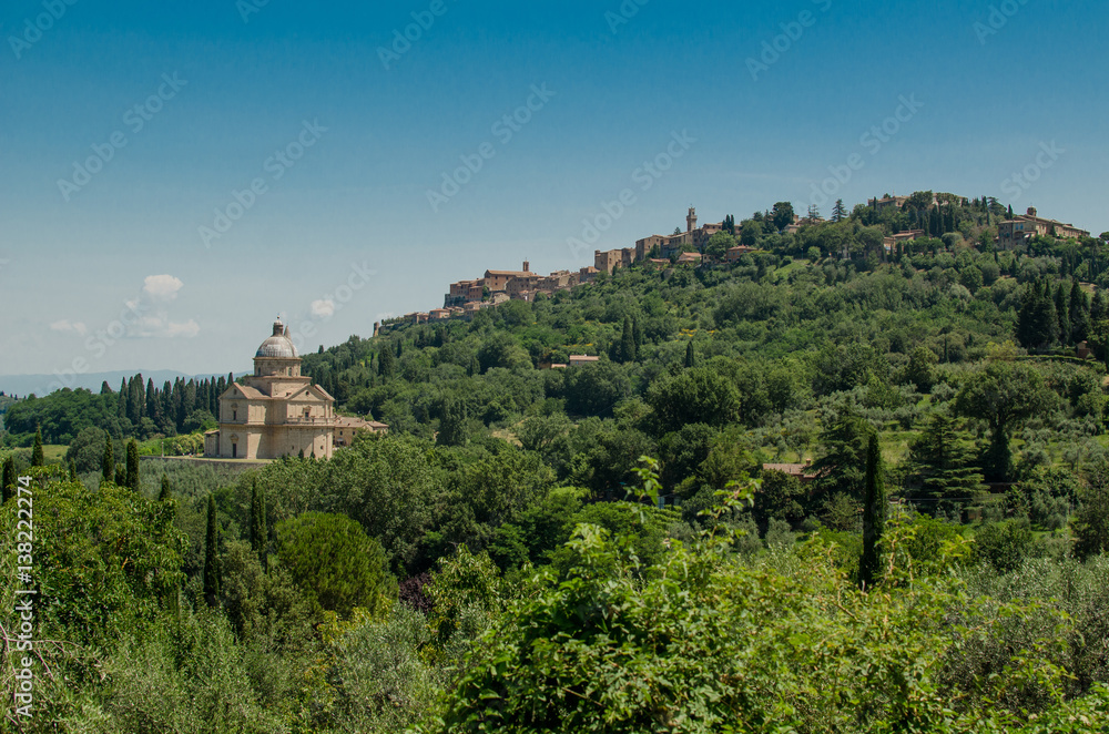 Hill of Montepulciano, Tuscany, Italy