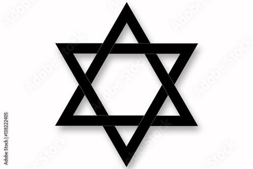 Magen David - Étoile de david et étoile de david dans un coeur