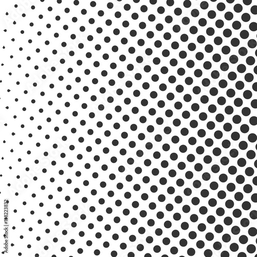 Gray stock vector halftone pattern. Black dots on white background