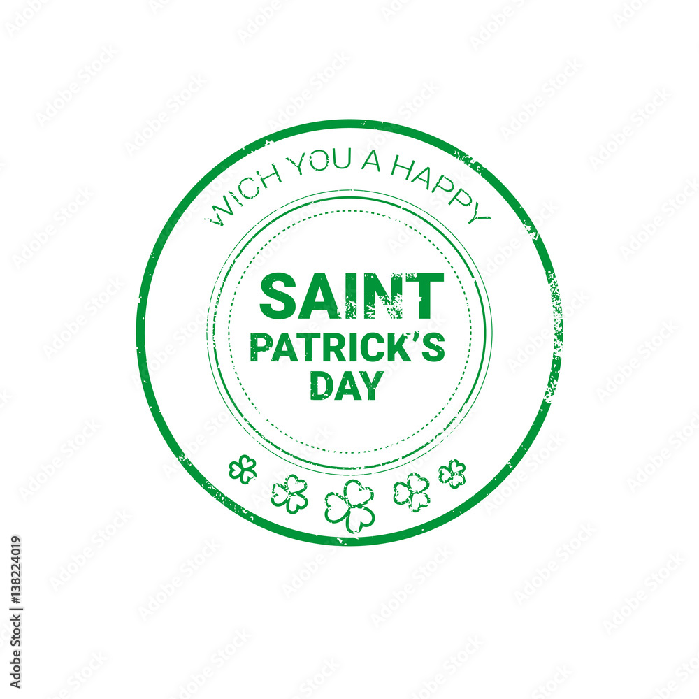 Saint Patrick Day Beer Festival Greeting Card Icon Flat Vector Illustration Saint Patrick Day Beer Festival Greeting Card Icon Flat Vector Illustration
