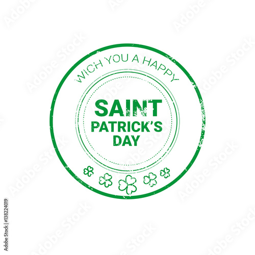 Saint Patrick Day Beer Festival Greeting Card Icon Flat Vector Illustration