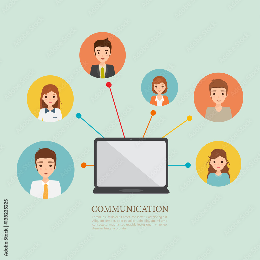 People with communication technology. Social network website online. People with communication technology. Social network website online.