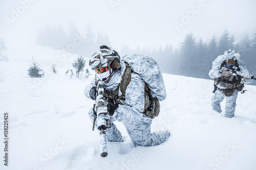 Fotografi Winter arctic mountains warfare