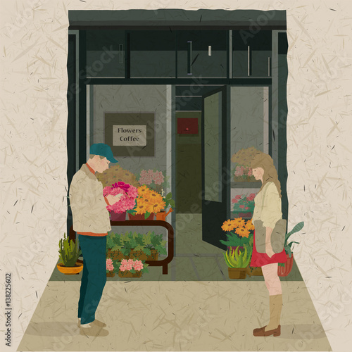 Flower Coffee Vector