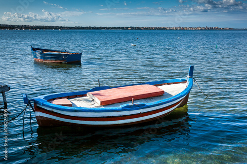 Marsala, Trapani, Sicily, Italy - boat on the sea © robertonencini