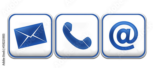 contact us icons 3d render ...