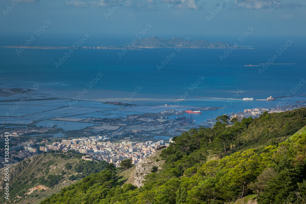 Erice, Trapani, Sicily, Italy - Panoramic view