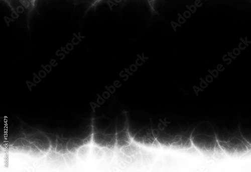 Black and white mystical illuminated magic background space