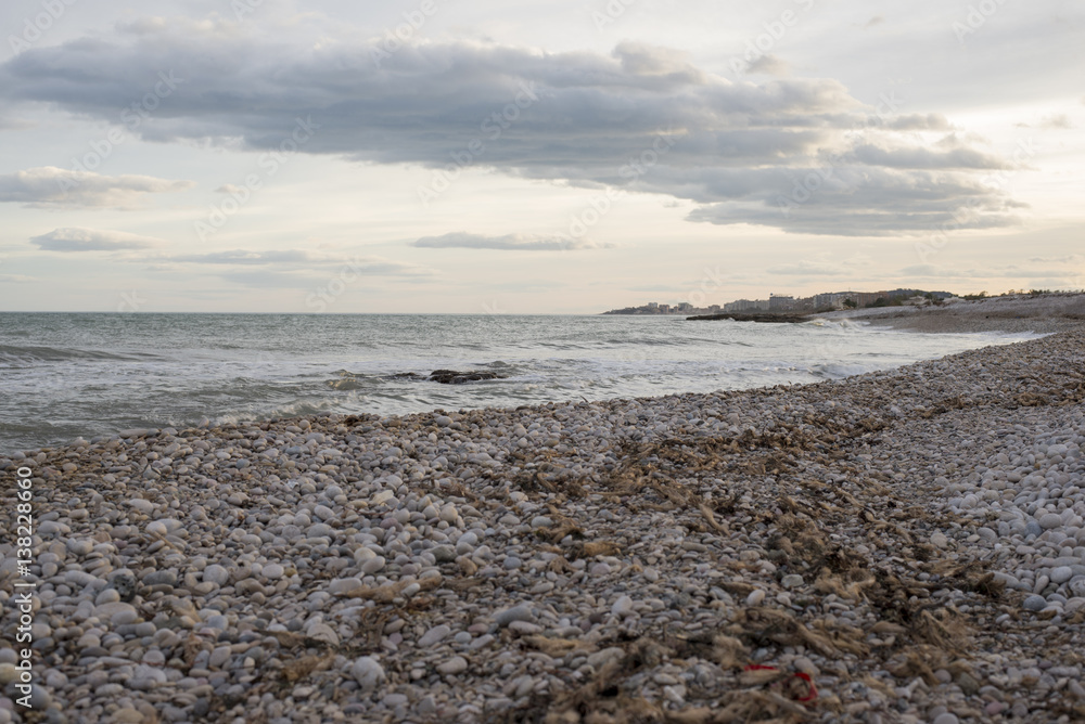 The coast in the prat de cabanes of castellon The coast in the prat de cabanes of castellon