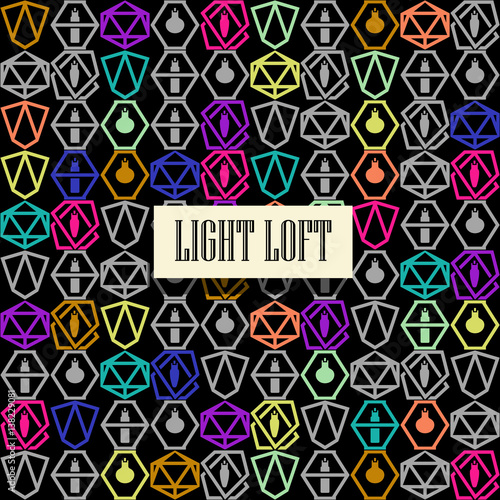 lights vector loft interior texture