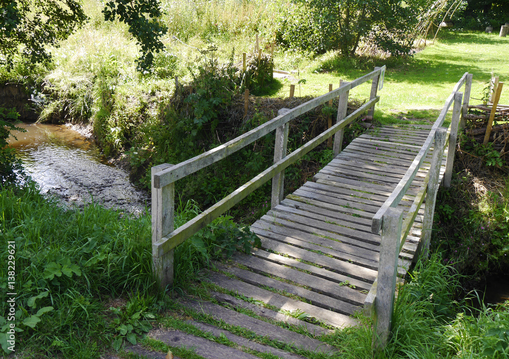 Bridge over stream