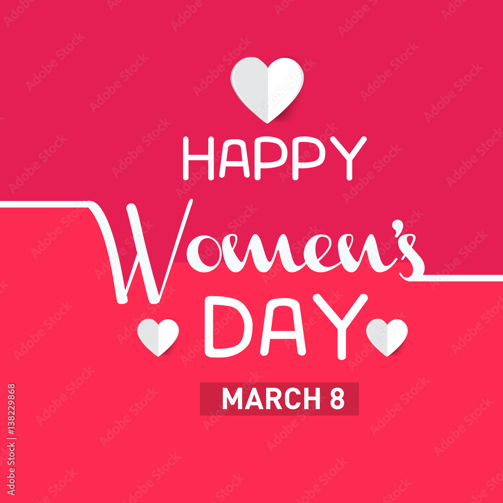Women Day greeting card 