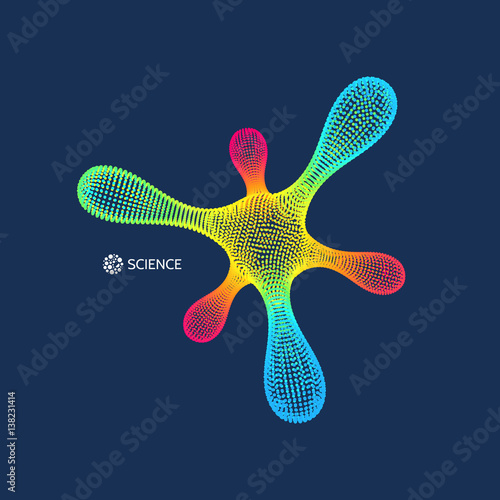 Molecule. Graphic Design. Connection Structure for Science.