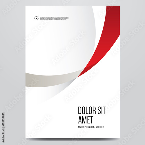 Abstract minimal cover or poster design template. Vector illustration.