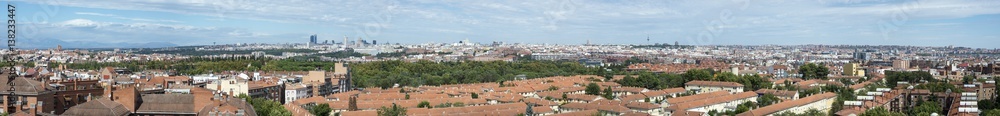 Views of Madrid City, Spain, from Carabanchel district on September 13, 2015. It is in the south western suburbs of Madrid