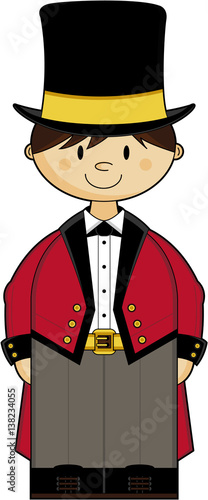 Cute Cartoon Circus Ringmaster