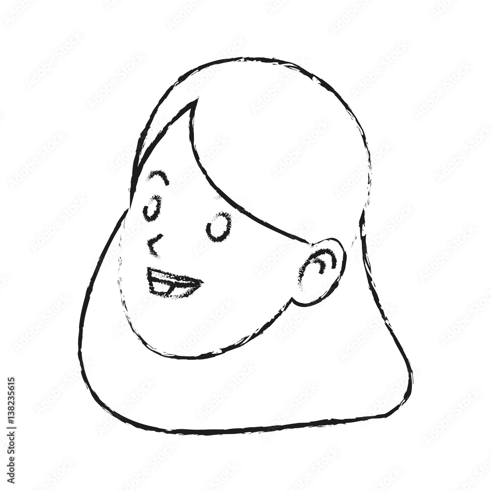 face of happy pretty woman icon image vector illustration design face of happy pretty woman icon image vector illustration design