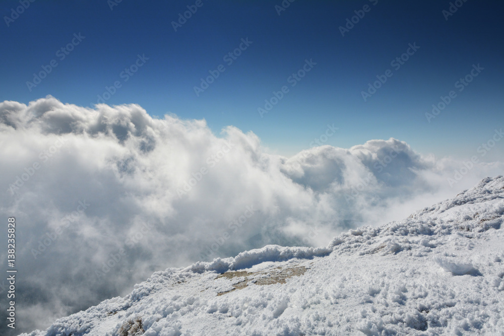 Beautiful Snow Winter in Carpathians Mountains, Ukraine 