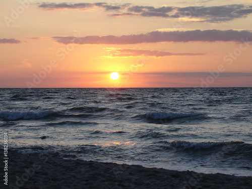 Sonnenuntergang   ber dem Baltischen Meer