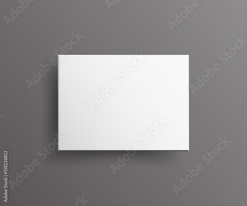 box for your design and logo. Vector illustration