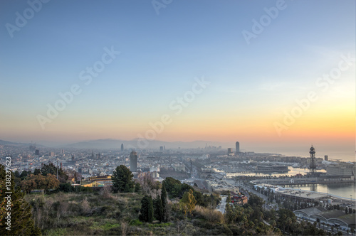 HDR panorama of Barcelona 