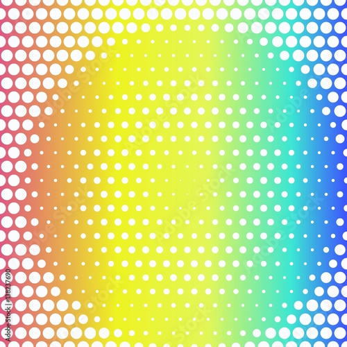 Abstract creative concept vector comic pop art style blank, layout template with clouds beams and isolated dots pattern on background. For sale banner, empty bubble, illustration halftone book design