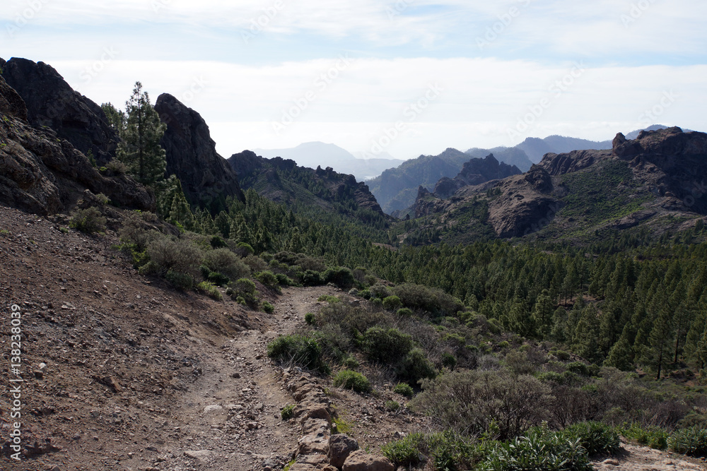 Wanderung am Roque Nublo Landschaftspark Parque Rural del Nublo Wanderung am Roque Nublo Landschaftspark Parque Rural del Nublo