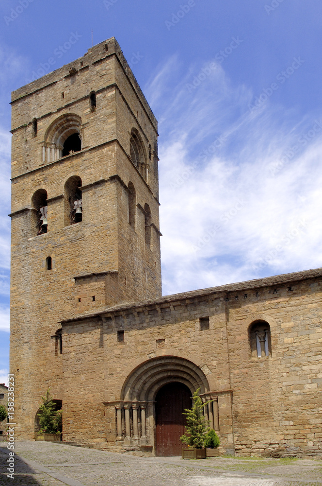 Church of Santa Maria Ainsa, Huesca, Aragon, Spain