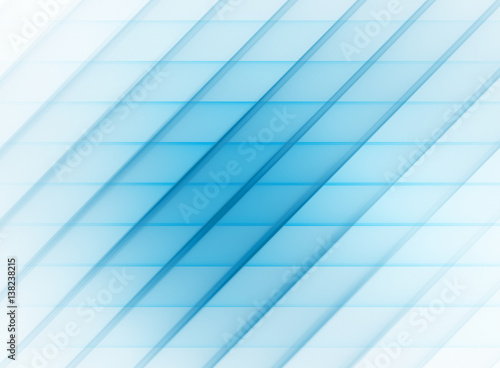 Cerulean blue abstract striped pattern with diagonal and horizontal stripes