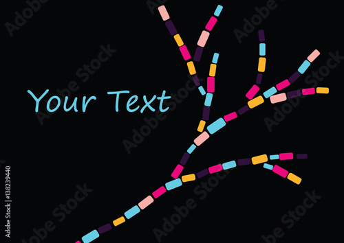 Varicolored windows business template or cover