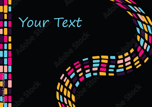 Varicolored windows business template or cover
