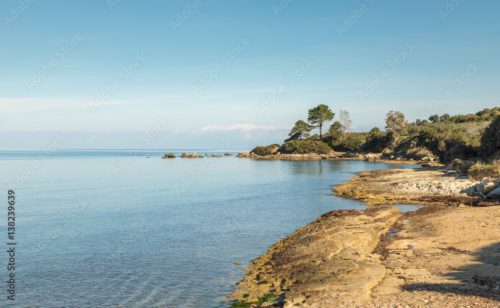Coastline of Corsica near Saint Florent
